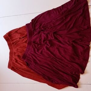 Bundle of two lularoe skirts skater style one medium one large